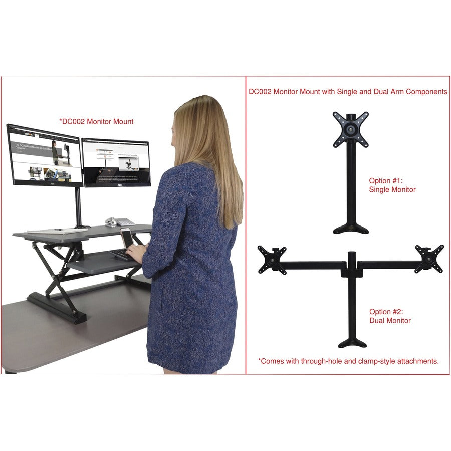 21" Height x 31" Width x 23" Depth - Desktop, Tabletop - Wood, Steel, Laminate - Charcoal Gray, Black