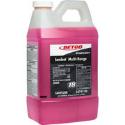 Betco Symplicity FastDraw 18 Sanibet MultiRange Sanitizer - Concentrate - 67.6 fl oz (2.1 quart) - Deodorize, Disinfectant - Pink - 1 Each