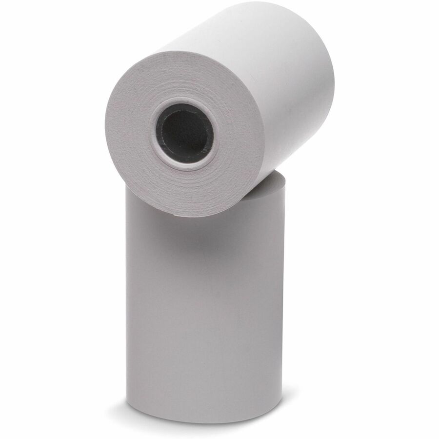 2 1/4" x 80 ft - 48 g/m² Grammage - Smooth - White - 50 / Carton