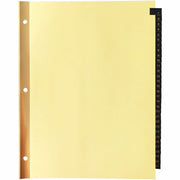 Business Source 1-31 Black Leather Tab Index Dividers