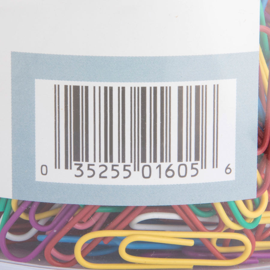 Business Source Vinyl-coated Gem Clips - Small - No. 1 - 1.8" Length x 0.5" Width - for Paper - Rust Resistant - Assorted - 500 / Box
