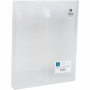 Business Source Letter File Pocket - 8 1/2" x 11" - 1" Expansion - Clear - 1 Each