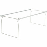 Business Source Premium File Folder Frames - Letter - Metal - Stainless Steel - 6 / Box