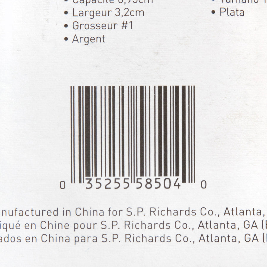 Business Source Magnetic Grip Clips - No. 1 - 1.3" Width - for Paper - Magnetic Backing, Heavy Duty - Silver - 1 Each