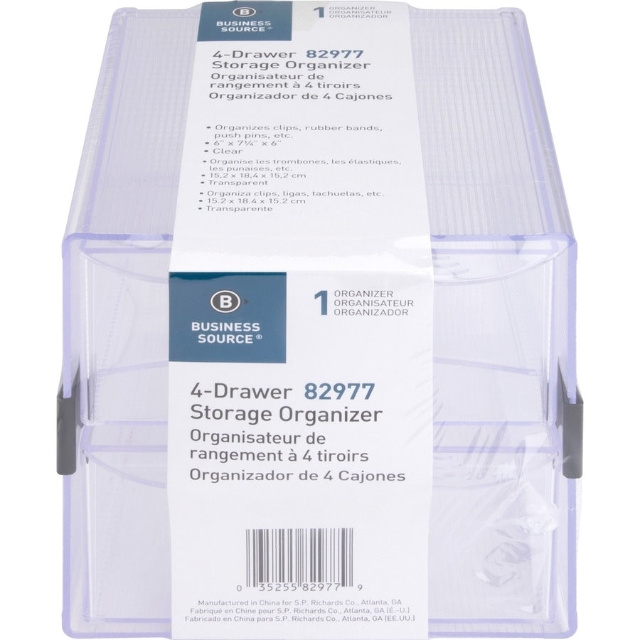 Business Source 4-drawer Storage Organizer