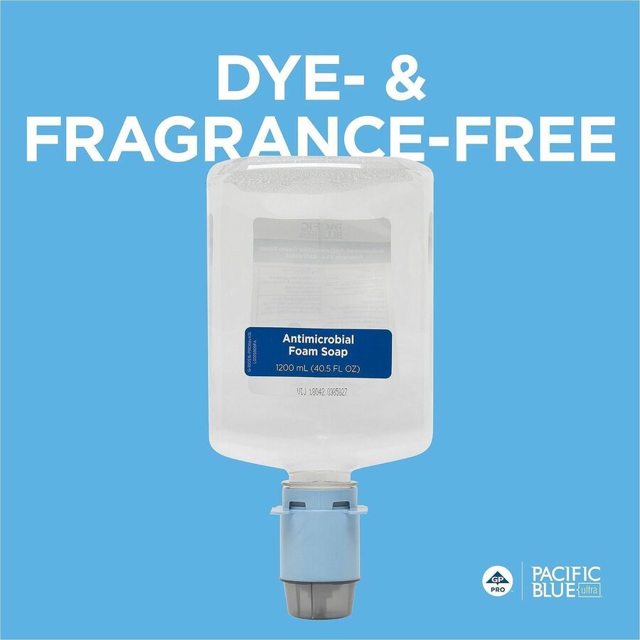 1.27 quart - Touchless Dispenser - Kill Germs, Bacteria Remover - Hand - Moisturizing - Clear - Dye-free, Fragrance-free, pH Balanced, Bio-based - 3 / Carton