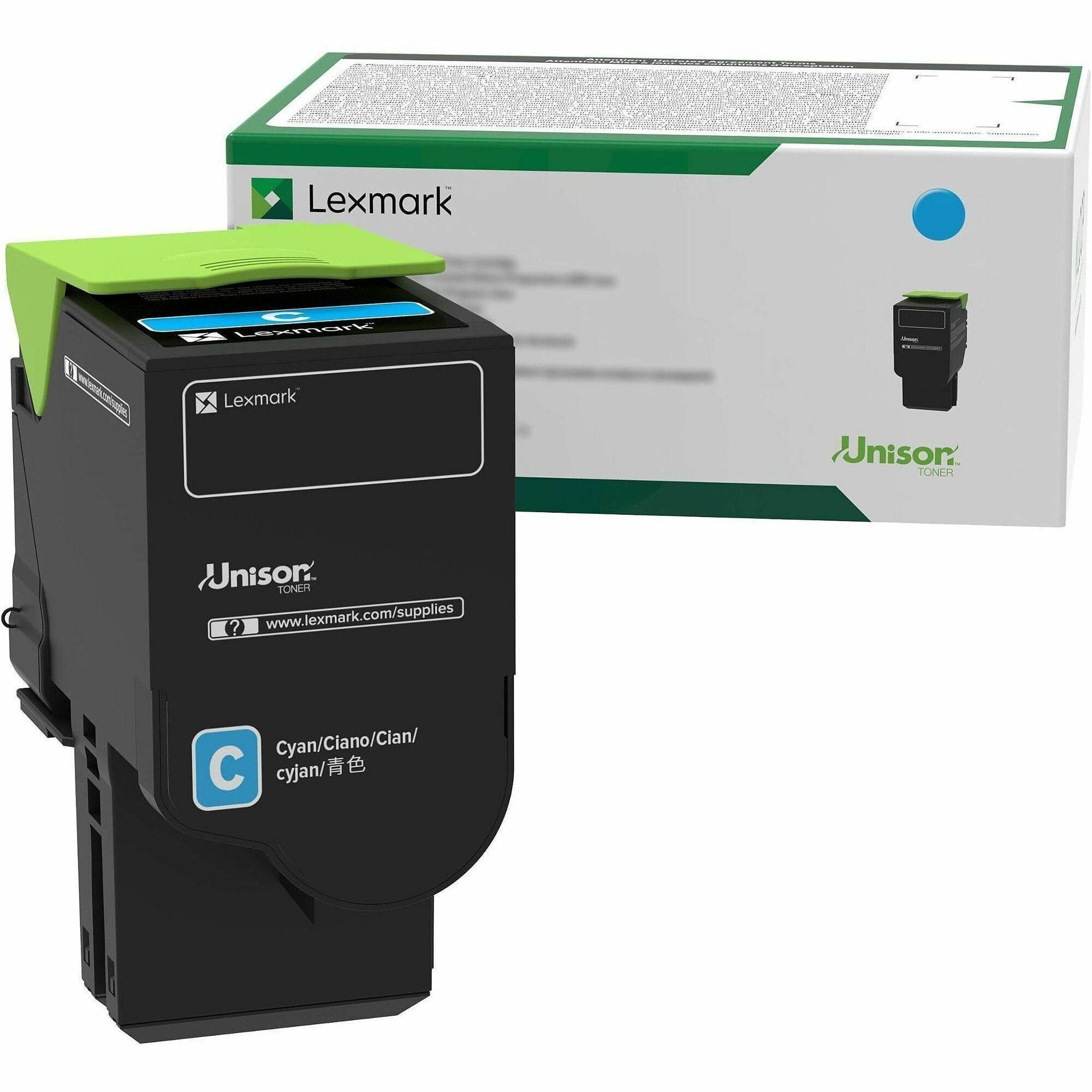 Lexmark Unison Original Extra High Yield Laser Toner Cartridge - Cyan - 1 Each - 5000 Pages