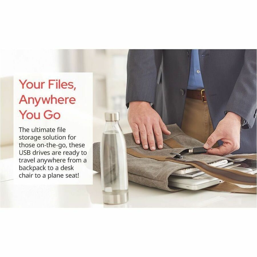 32 GB - USB 2.0 Type A - Black - Lifetime Warranty - 10 / Pack
