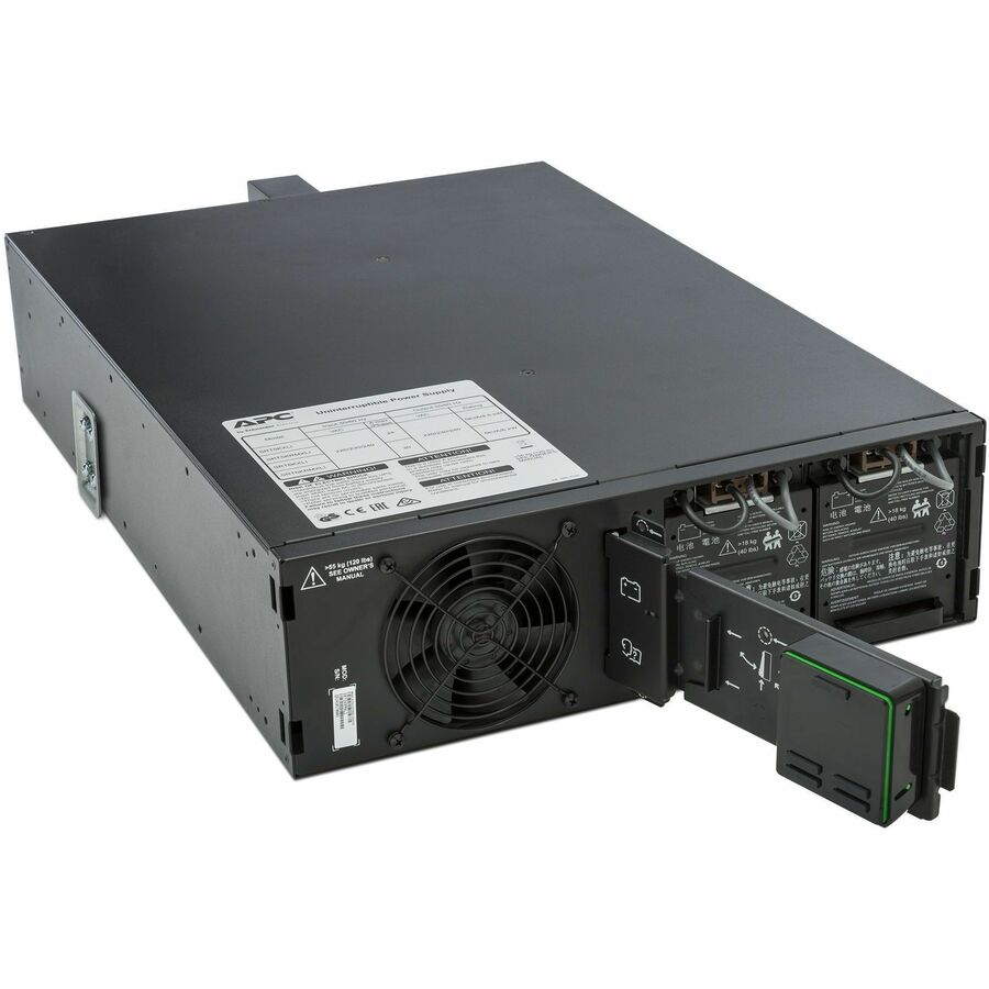 APC Smart-UPS SRT 5000VA RM 208V, 3U Rackmount, Single Phase, Sine Wave, 2x NEMA L6-20R & 2x NEMA L6-30R Outlets, 4 Battery/Surge Outlets, TAA Compliant, Black, Packaged Quantity: 1