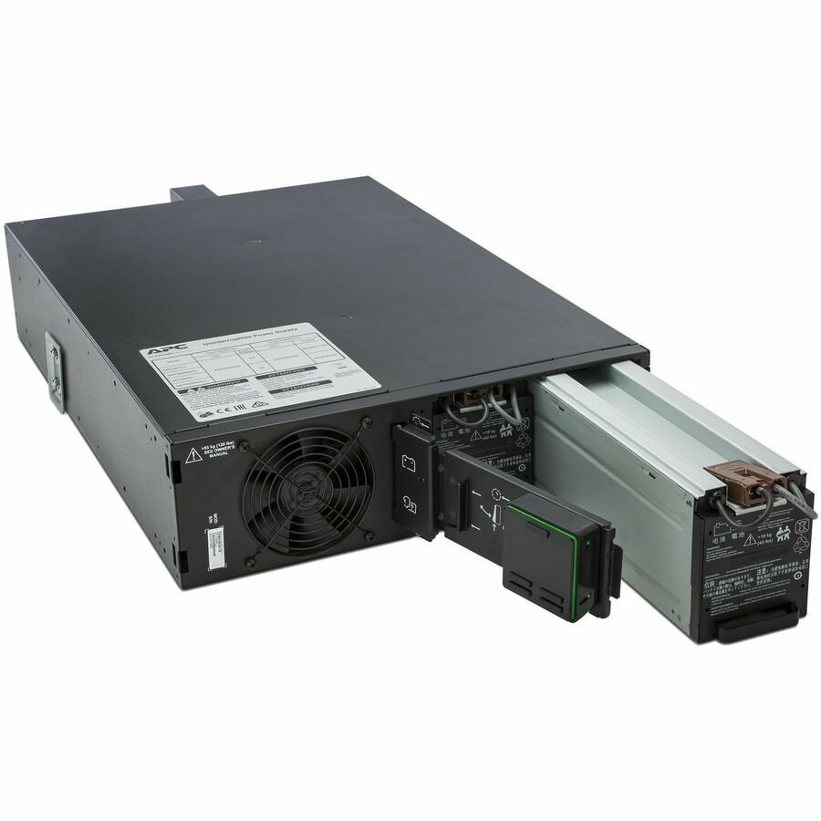APC Smart-UPS SRT 5000VA RM 208V, 3U Rackmount, Single Phase, Sine Wave, 2x NEMA L6-20R & 2x NEMA L6-30R Outlets, 4 Battery/Surge Outlets, TAA Compliant, Black, Packaged Quantity: 1