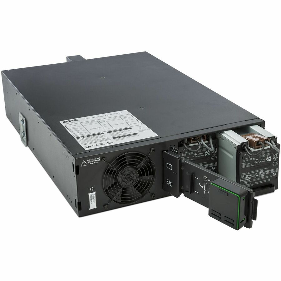 APC Smart-UPS SRT 5000VA RM 208V, 3U Rackmount, Single Phase, Sine Wave, 2x NEMA L6-20R & 2x NEMA L6-30R Outlets, 4 Battery/Surge Outlets, TAA Compliant, Black, Packaged Quantity: 1