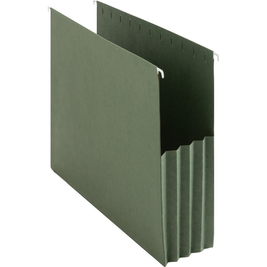 Business Source Letter Recycled File Pocket - 8 1/2" x 11" - Capacity3 1/2" Expansion - 10% Recycled - 10 / Box