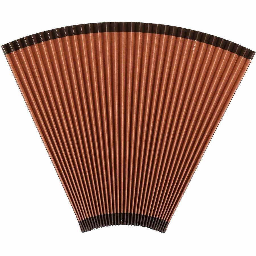 Business Source Letter Size Recycled Expanding File, 8 1/2" x 11", 31 Pockets, Brown, 30% Recycled, 1 Each