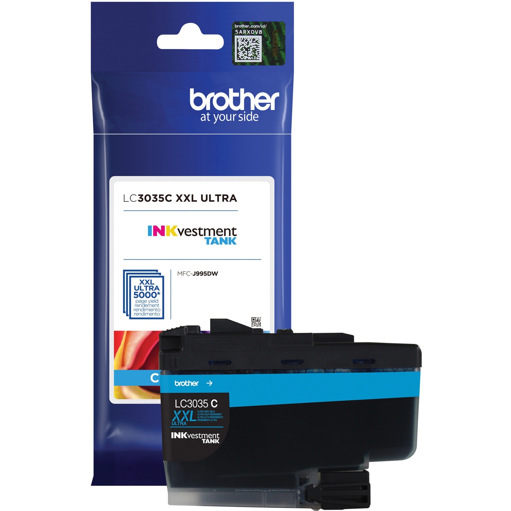 Brother INKvestment LC3035C Original Ultra High Yield Inkjet Ink Cartridge - Single Pack - Cyan - 1 Each