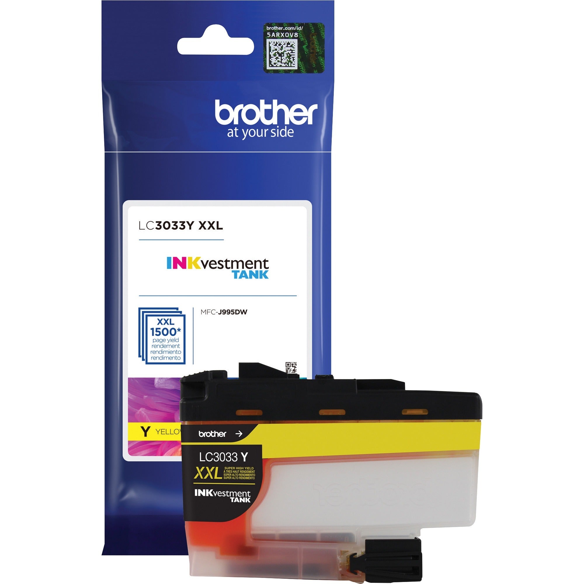 Brother INKvestment LC3033Y Original Inkjet Ink Cartridge - Single Pack - Yellow - 1 Each