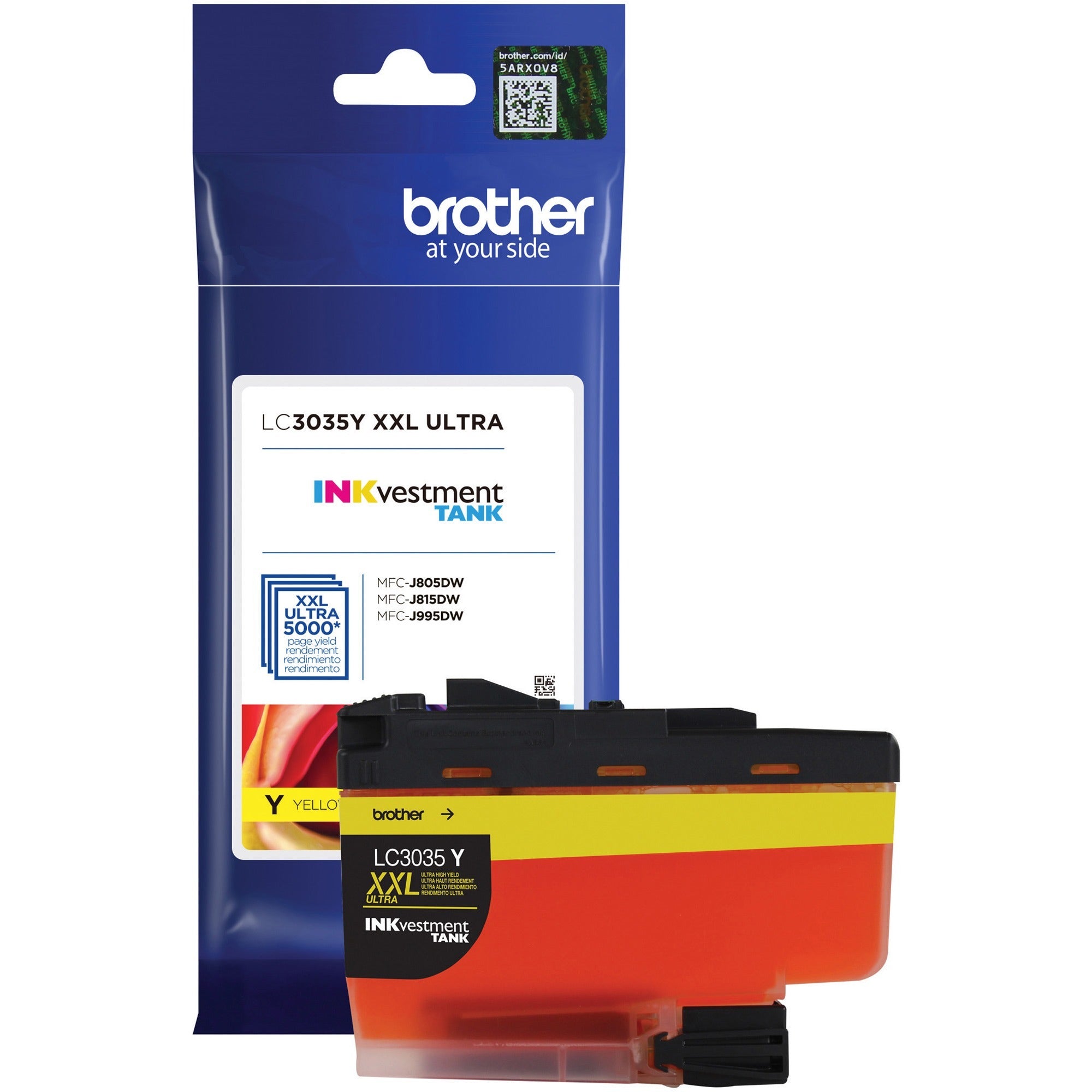 Brother INKvestment LC3035Y Original Ultra High Yield Inkjet Ink Cartridge - Single Pack - Yellow - 1 Each
