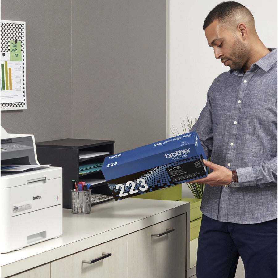 Brother TN-223BK Original Standard Yield Laser Toner Cartridge - Black - 1 Each