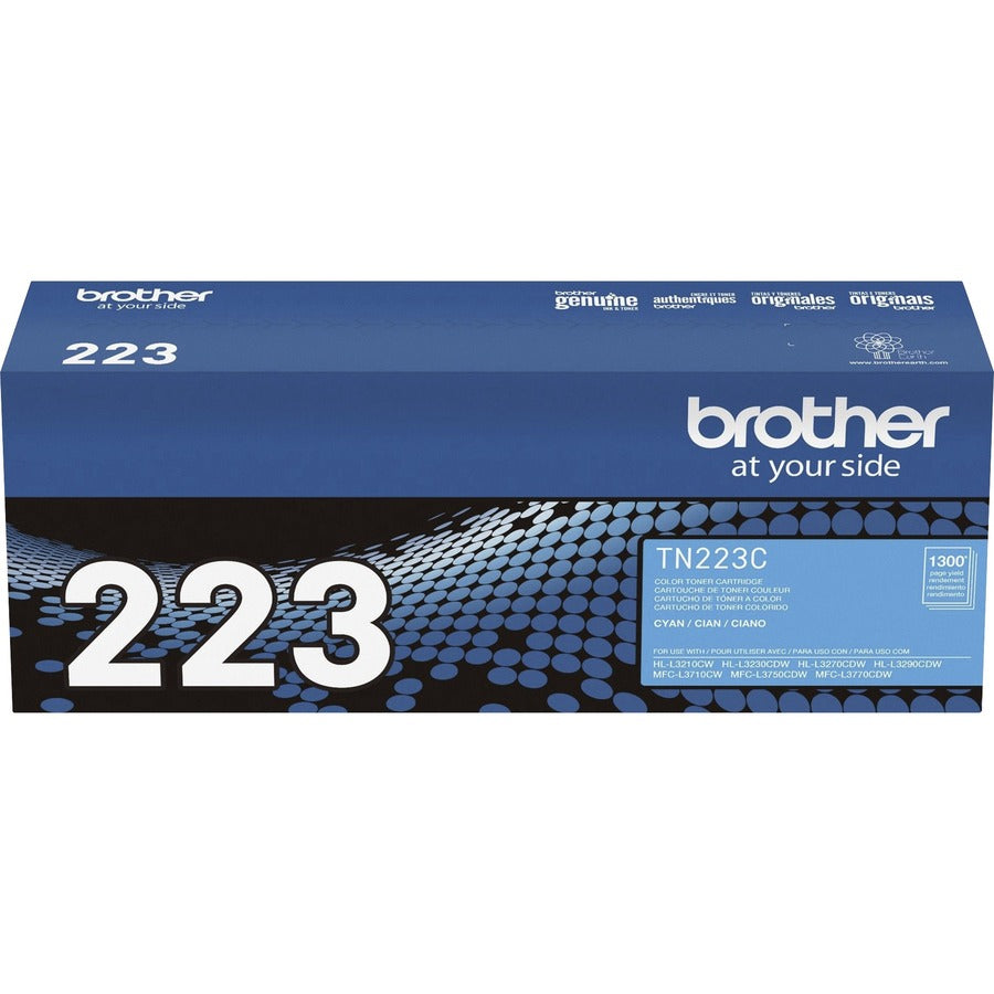 Brother TN-223C Original Standard Yield Laser Toner Cartridge - Cyan - 1 Each