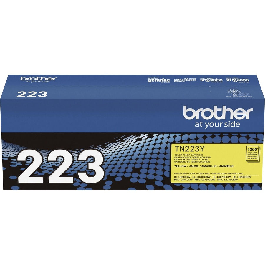 Brother TN-223Y Original Standard Yield Laser Toner Cartridge - Yellow - 1 Each