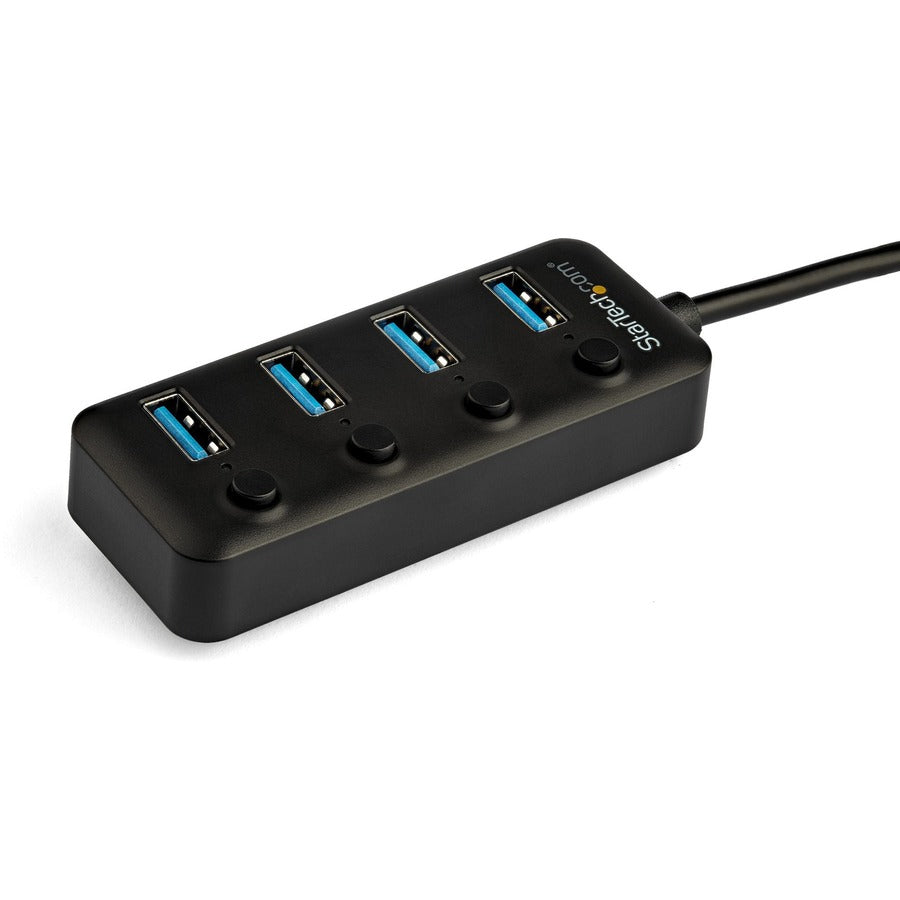 StarTech.com 4-Port USB-C Hub - 4x USB-A with Individual On/Off Switches