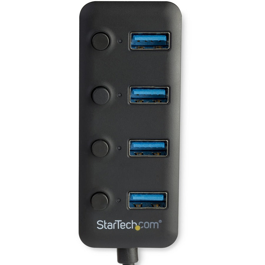 StarTech.com 4-Port USB 3.0 Hub - 4x USB-A with Individual On/Off Switches