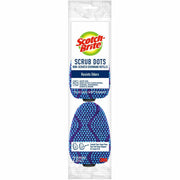 Scotch-Brite Scrub Dots Dishwand Refill - 3.5" Width x 4.4" Length - 2 / Pack - Cellulose, MicroFiber - Blue