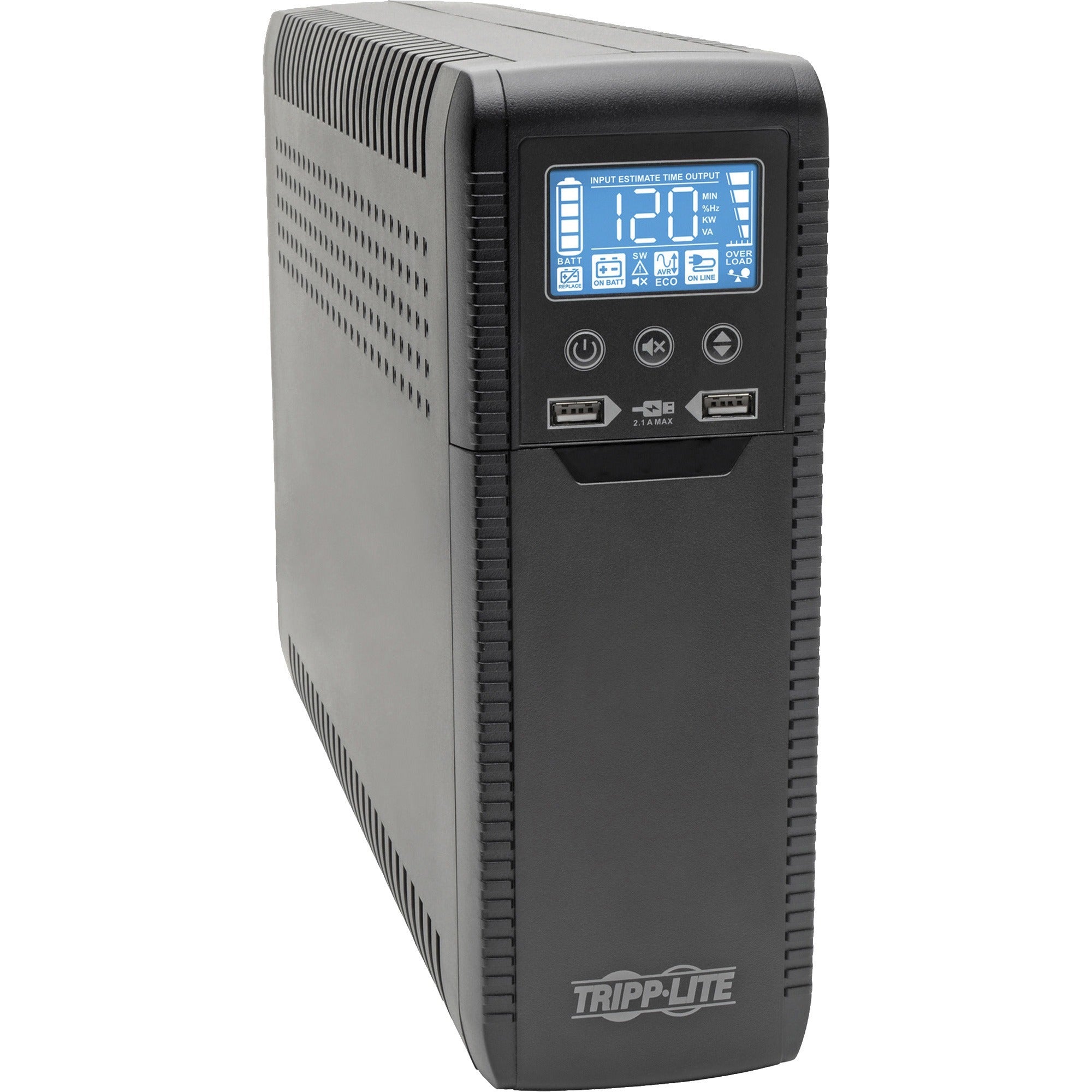 Tower - AVR - 7 Hour Recharge - 3 Minute Stand-by - 120 V AC Input - 110 V AC, 115 V AC, 120 V AC Output - Single Phase - 10 x NEMA 5-15R Receptacle(s) - 5 x Battery/Surge Outlet