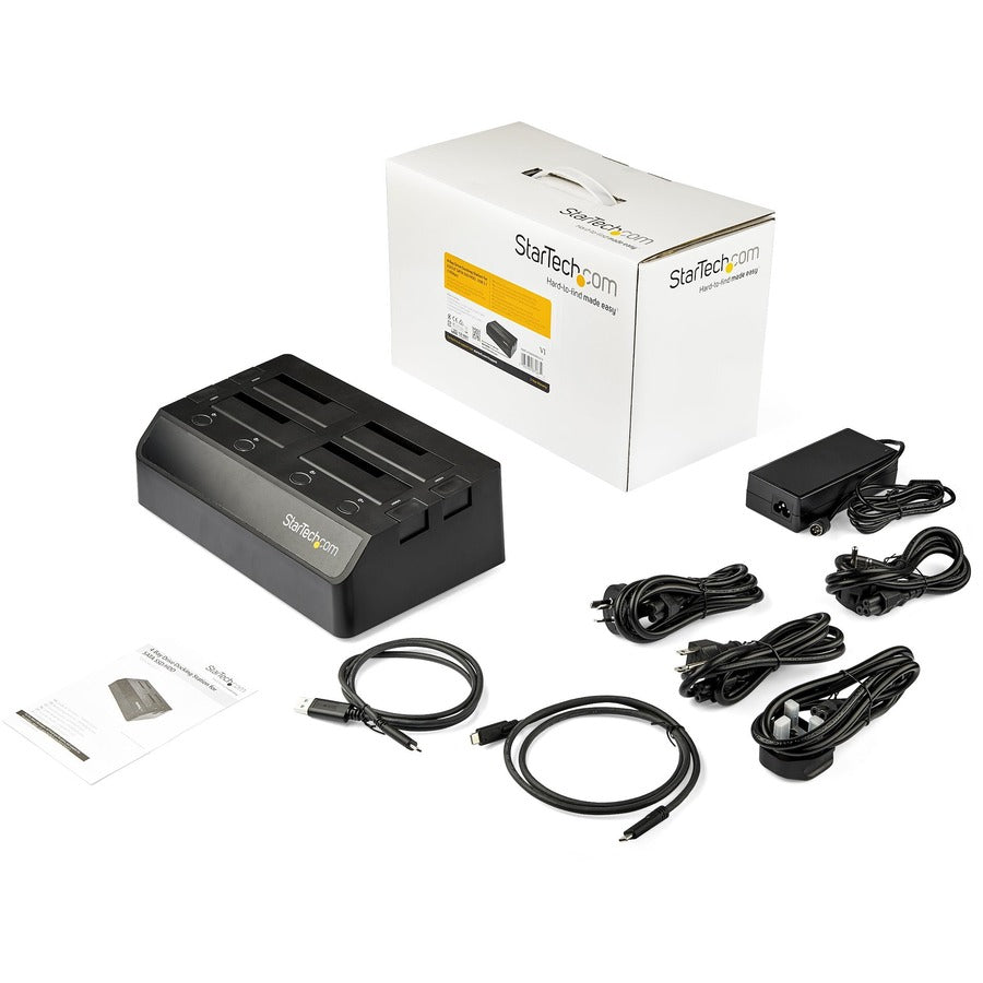 StarTech.com Drive Dock SATA/600 - USB 3.1 Type C Host Interface - UASP Support External - Black