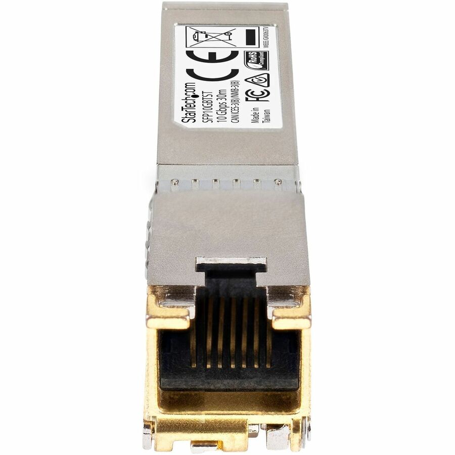 StarTech.com Cisco Compatible SFP+ Transceiver Module - 10GBASE-T