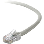 Belkin RJ45 Category 5e Patch Cable - 14 ft Category 5e Network Cable - First End: 1 x RJ-45 - Male - Second End: 1 x RJ-45 - Male - Patch Cable - Gray - 1 Each