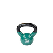 Vinyl Coated Kettlebell, 12Lb Dark Green
