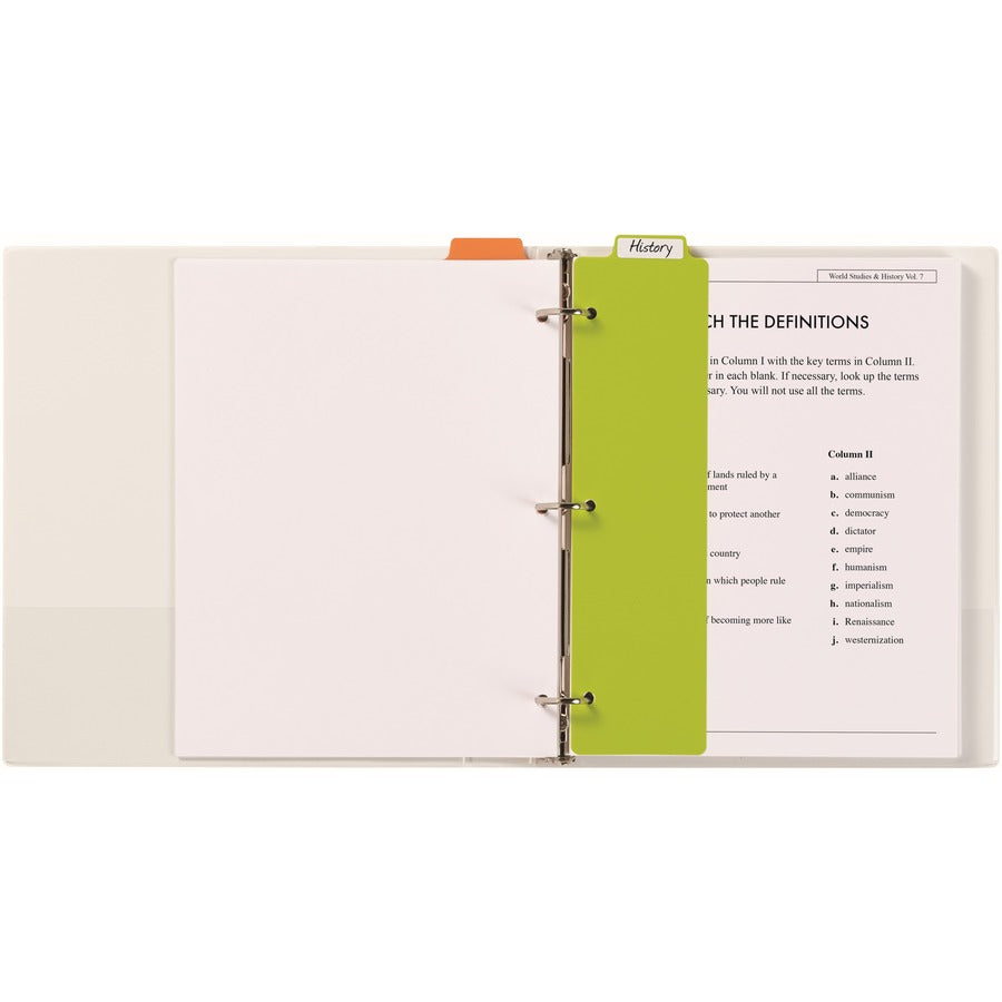 Monthly - 1 Month Single Page Layout - 10" x 10" Sheet Size - White, Multicolor - Plastic - Repositionable, Self-adhesive, Write on/Wipe off, Dry Erase Surface, Durable, Reusable, Residue-free, Divider, Tear Resistant - 2 Set