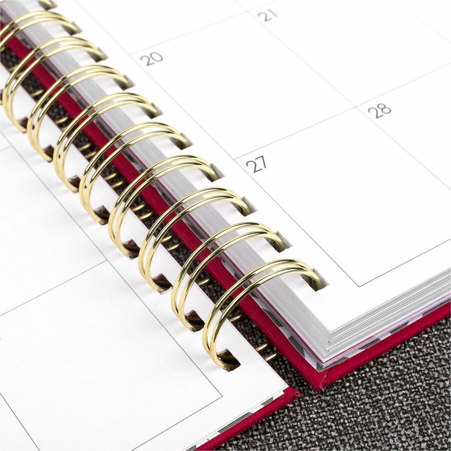 At-A-Glance Harmony Hardcover Daily Monthly Planner, Berry, Medium, 7" x 8 3/4"