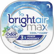 Bright Air Max Scented Gel Odor Eliminator - Gel - 8 oz - Cool Clean - Odor Neutralizer, Phthalate-free, Paraben-free, BHT Free, Bio-based, Formaldehyde-free, NPE-free - 1 Each