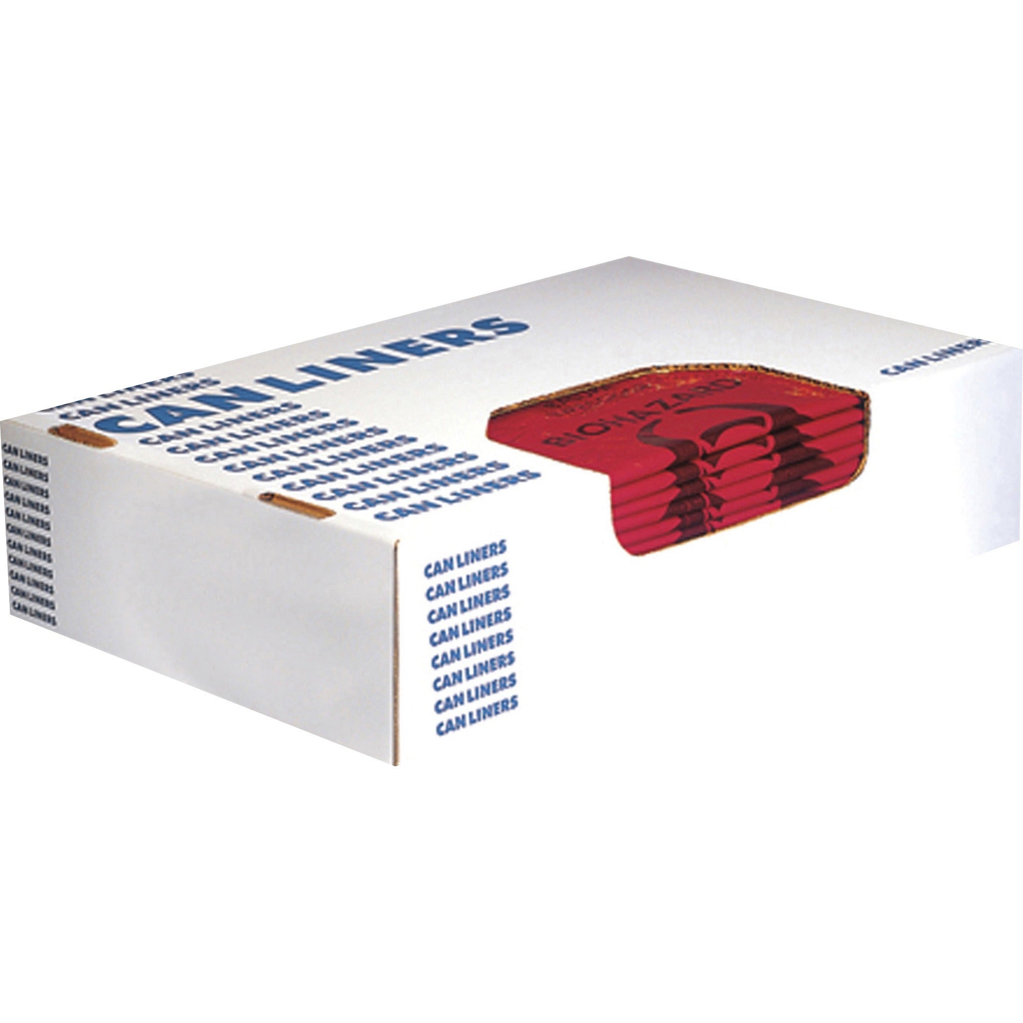 Heritage 1.3 mil Color-coded Can Liner - 30 gal Capacity - 43" Length x 30" Width x 1.30 mil (33 Micron) Thickness - Low Density - Red - Commercial, Healthcare Can - 200 / Carton