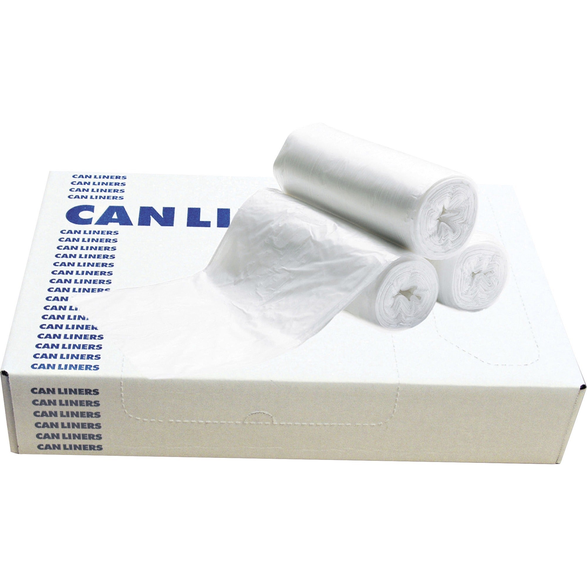 25" Length x 22" Width - Low Density - Clear - Linear Low-Density Polyethylene (LLDPE) - Multipurpose - 50/Roll - 10 / Carton