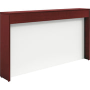 Lorell Prominence 2.0 Mahogany Laminate Reception Countertop - 12" Height x 74.3" Width x 11.9" Depth, x 1" Thickness Table Top - Band Edge - Material: Particleboard, Thermofused Laminate (TFL) - Finish: Mahogany, Thermofused Laminate (TFL) - 1 Each