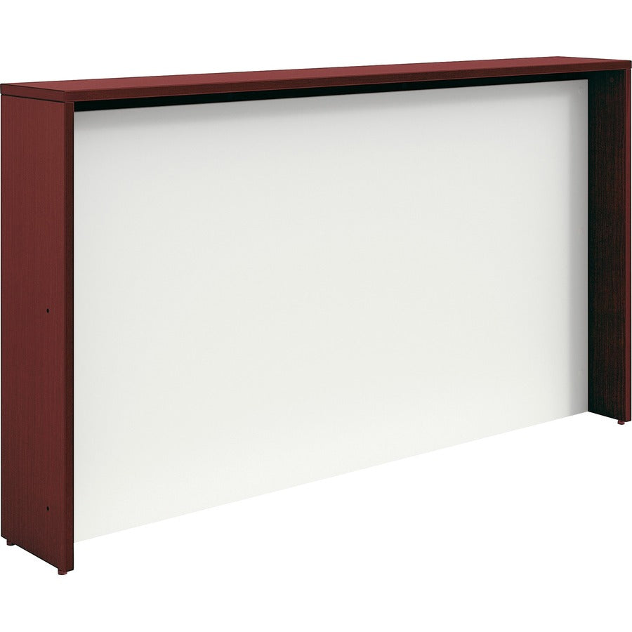 Lorell Prominence 2.0 Mahogany Laminate Reception Countertop - 12" Height x 74.3" Width x 11.9" Depth, x 1" Thickness Table Top - Band Edge - Material: Particleboard, Thermofused Laminate (TFL) - Finish: Mahogany, Thermofused Laminate (TFL) - 1 Each