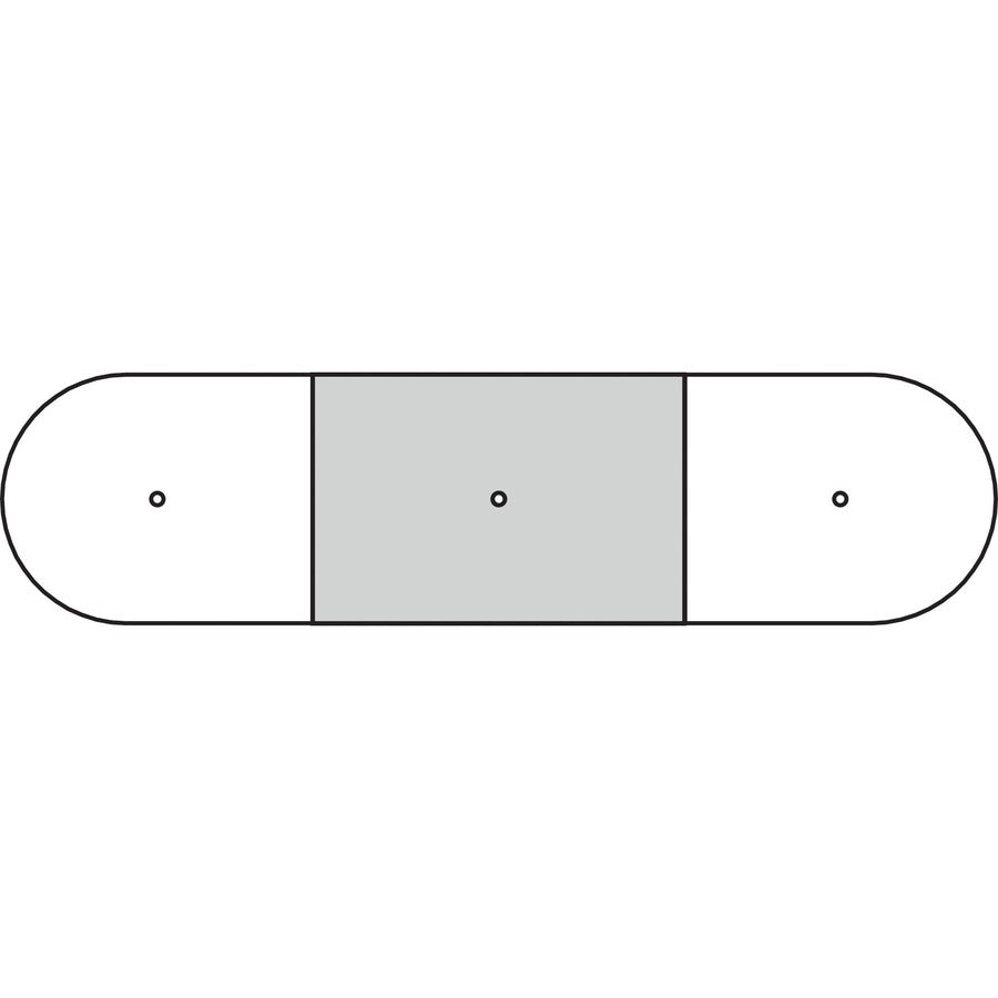 Lorell Prominence 2.0 Half-Racetrack Conference Tabletop - Mahogany Racetrack, Laminated Top - 60" Table Top Width x 48" Table Top Depth x 1.50" Table Top Thickness - Assembly Required - Particleboard Top Material - 1 Each