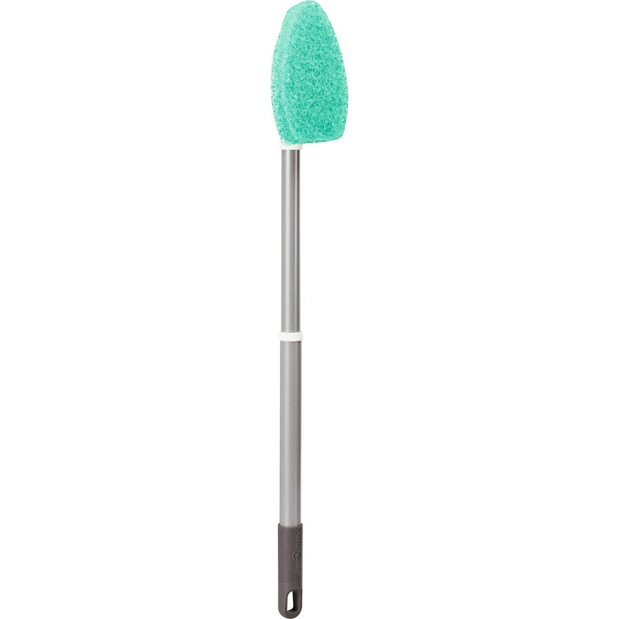 Scotch-Brite Bath Scrubber - 24" Handle Length - Plastic Handle - 1 Each