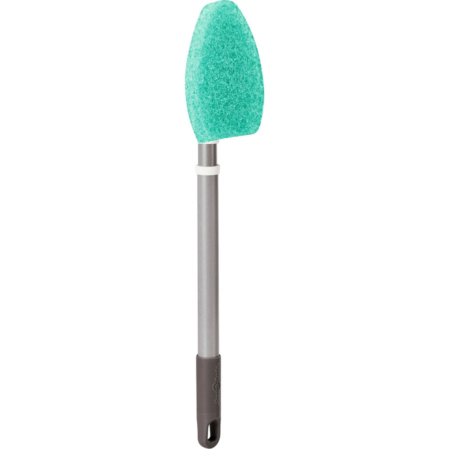 Scotch-Brite Bath Scrubber - 24" Handle Length - Plastic Handle - 1 Each