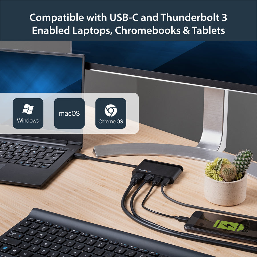 StarTech.com USB-C Multiport Adapter with HDMI - 1xA - 1xC - 100W PD 3.0