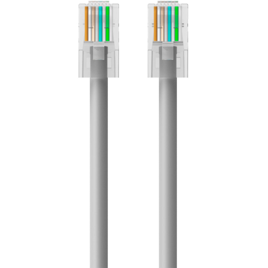 Belkin RJ45 Category 5e Patch Cable - 7 ft Category 5e Network Cable - First End: 1 x RJ-45 - Male - Second End: 1 x RJ-45 - Male - Patch Cable - Gray - 1 Each