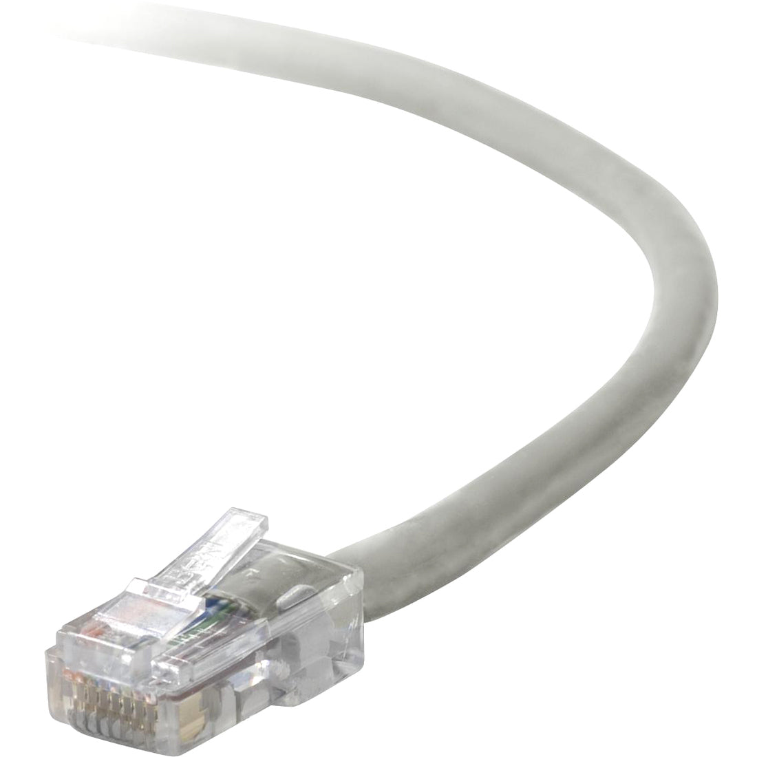 Belkin RJ45 Category 5e Patch Cable - 10 ft Category 5e Network Cable - First End: 1 x RJ-45 - Male - Second End: 1 x RJ-45 - Male - Patch Cable - Gray - 1 Each
