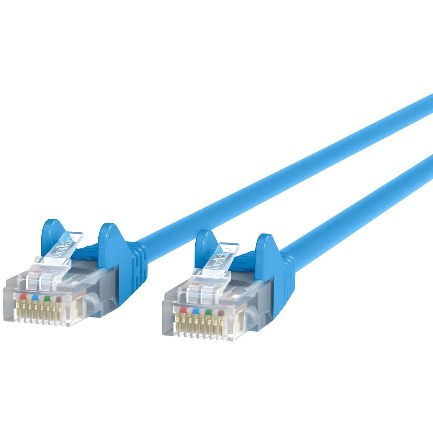Belkin RJ45 Category 6 Snagless Patch Cable - 40 ft Category 6 Network Cable - First End: 1 x RJ-45 - Male - Second End: 1 x RJ-45 - Male - Blue - 1 Each