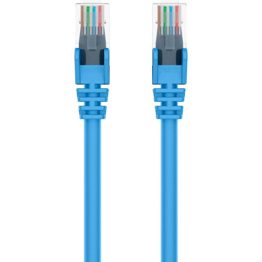 Belkin RJ45 Category 6 Snagless Patch Cable - 40 ft Category 6 Network Cable - First End: 1 x RJ-45 - Male - Second End: 1 x RJ-45 - Male - Blue - 1 Each