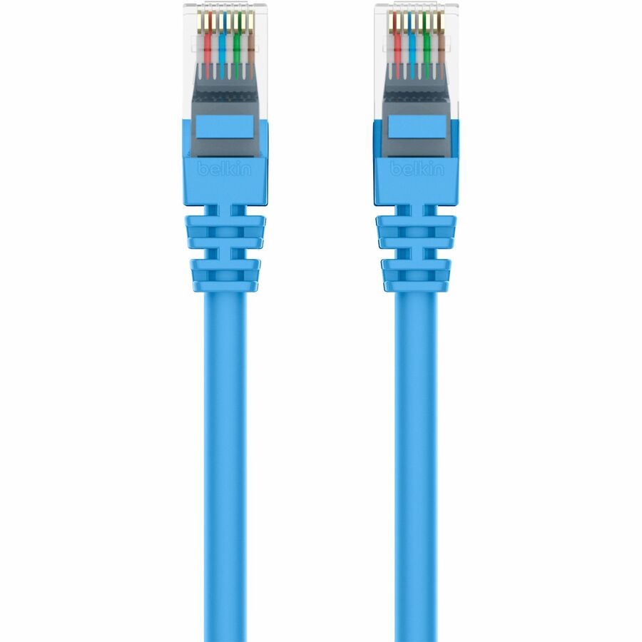 Belkin RJ45 Category 6 Snagless Patch Cable - 40 ft Category 6 Network Cable - First End: 1 x RJ-45 - Male - Second End: 1 x RJ-45 - Male - Blue - 1 Each