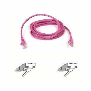 Belkin RJ45 Category 5e Patch Cable - 5 ft Category 5e Network Cable - First End: 1 x RJ-45 - Male - Second End: 1 x RJ-45 - Male - Patch Cable - Pink - 1 Each