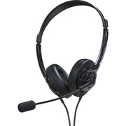 Stereo - Mini-phone (3.5mm), Sub-mini phone (2.5mm) - Wired - Over-the-head - Binaural - Circumaural - Noise Cancelling Microphone