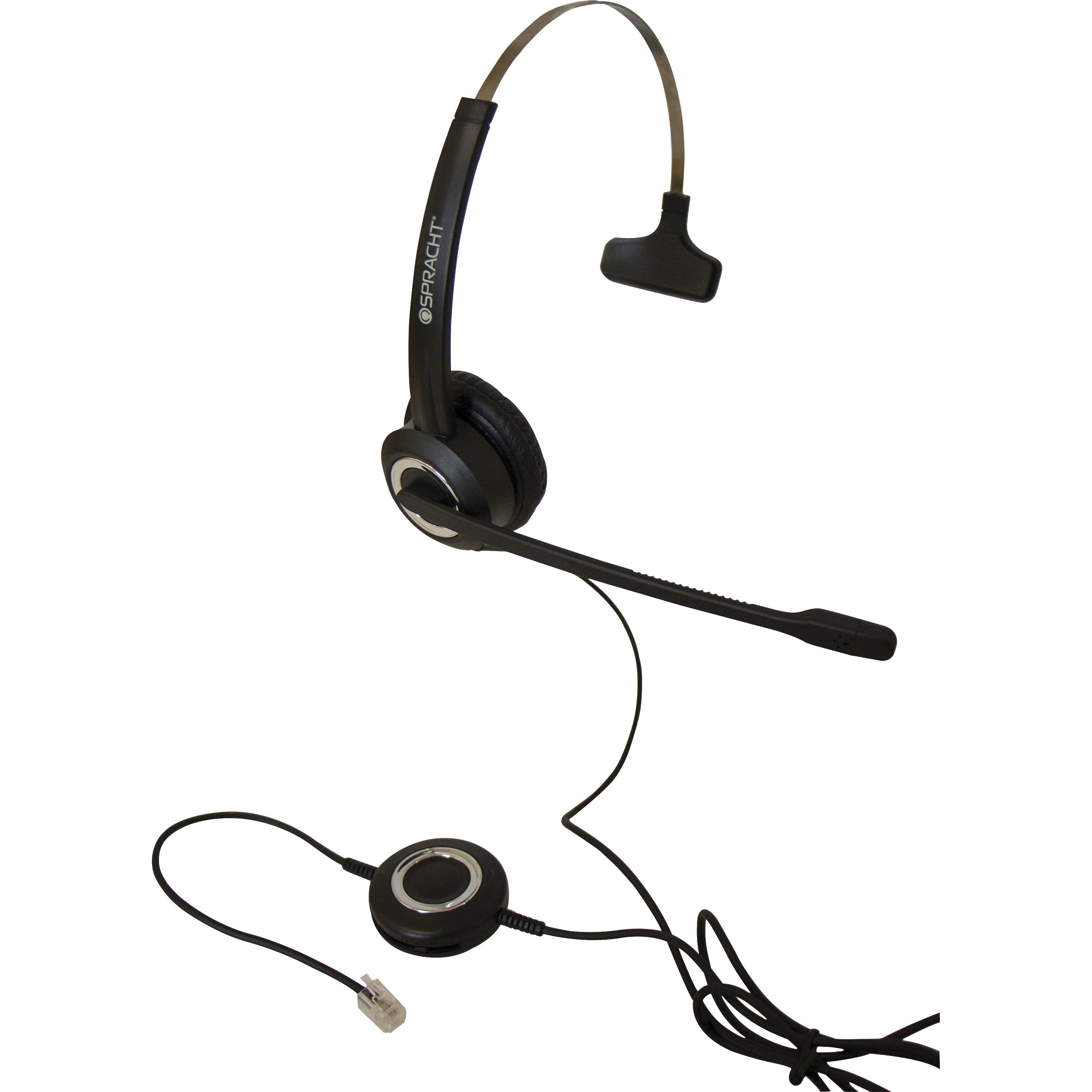 Mono - RJ-9 - Wired - Over-the-head - Monaural